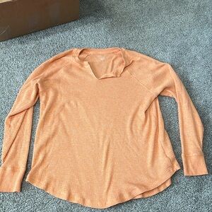 American eagle long sleeve waffle knit
